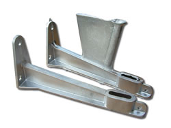 Aluminium Die-Cast Components - Bidet Brackets (with & without runner)